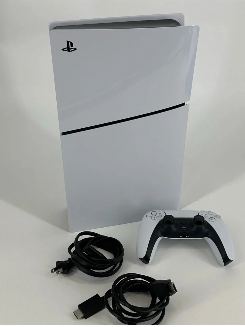 Sony PlayStation 5 Console with White and Black DualSense Controller